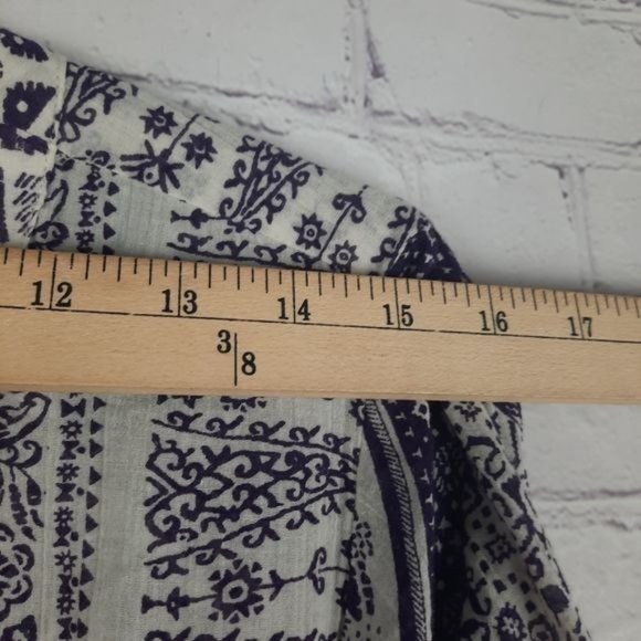 Lucky Brand Candice Bandana Shirt Top - Picture 12 of 12